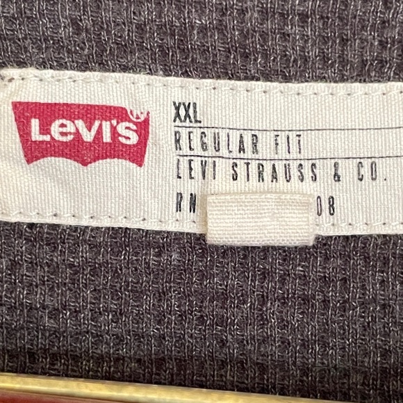 Levi’s Solid Gray Long Sleeve T-Shirt   Size: XXL - Picture 5 of 5